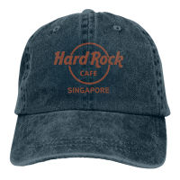 【Vintage cowboy hat】 Large Amount Ready Stock Pure Cotton Cap Hard Rock Cafe Singapore Shi Bodybuilding Gym Washed Adjustable Cap 8785