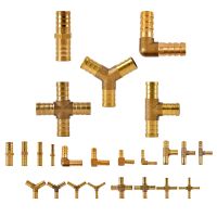 For 6mm 8mm 10mm 12mm Hose Copper Pagoda Water Tube Fittings Brass Barb Pipe Fitting Elbow Tee Cross Brass Connector