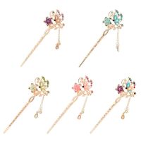 OKDEALS New Rhinestone Flower Women Elegant Tassel Hairpin Hair Clips Gift Hair Accessories Girls Antique Headdress