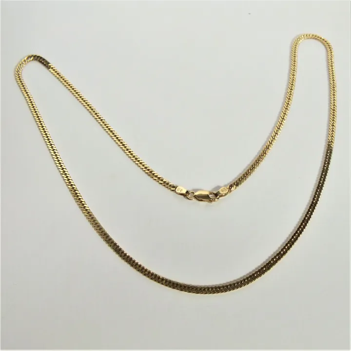 Gold 1314 9k Gold Necklace Chain In Italian Style 50cm Long Lazada Singapore