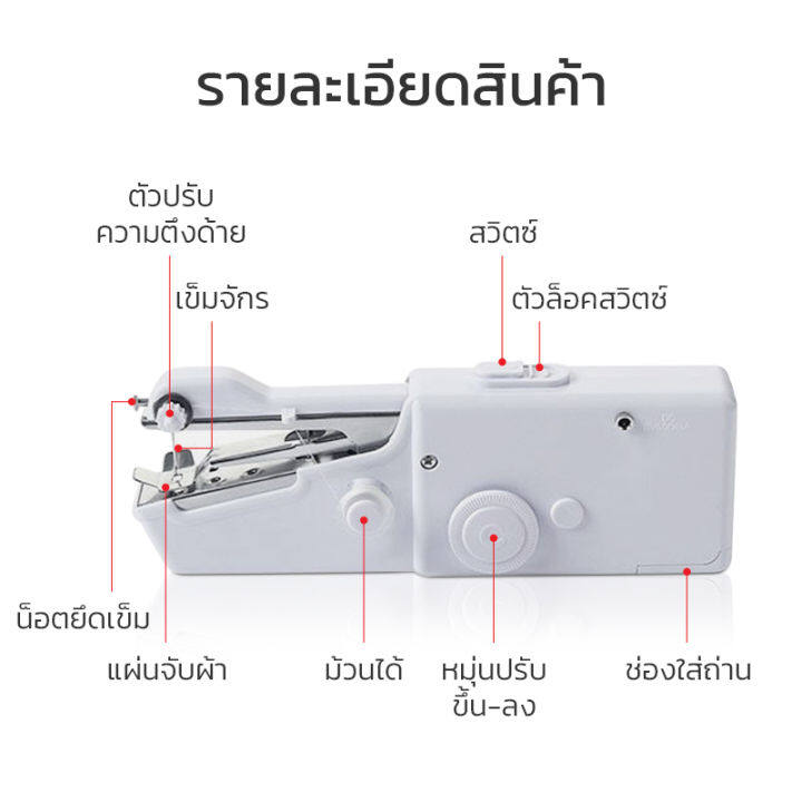 จักรเย็บผ้า-จักรเย็บผ้าขนาดพกพา-จักรเย็บไซส์มินิ-จักรเย็บผ้าไฟฟ้า-ทนทาน-ระบบคอมพิวเตอร์-สำหรับการทำธุรกิจ-เย็บปักถักร้อย-handheld-bleen-house