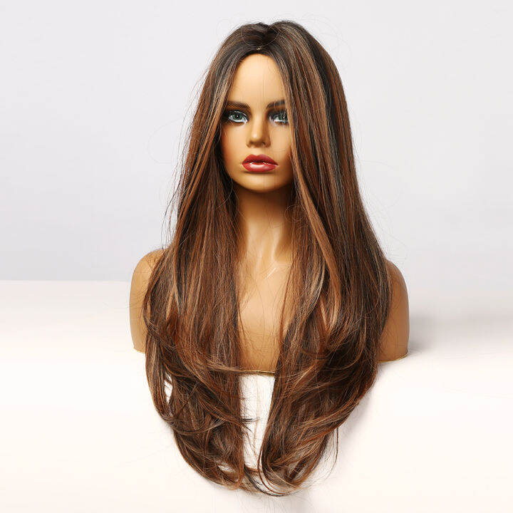 gemma-natural-middle-part-synthetic-wigs-for-black-women-long-wavy-hair-cosplay-black-brown-golden-highlight-wig-heat-resistant