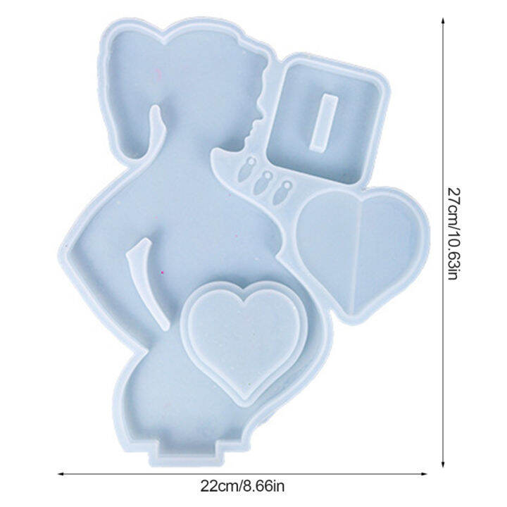 Heart Resin Molds Silicone Picture Frame Molds Heart Shape Silicone  Flexible Non Stick DIY Supplies Easy Demoulding Molds For