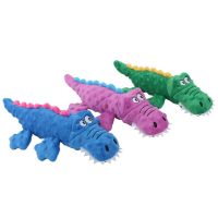 New Pets Plush Squeaky Dog Toys Funny Crocodile Shaped Chew Cleaning Teeth Toy Puppy Training Interactive Supplies Toys