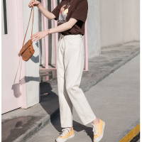 BiggOrange Pockets embroidery Baggy Jeans Fashion Streetwear Women Denim Trouser Loose Cargo Pants Korean Jeans Harajuku 2021