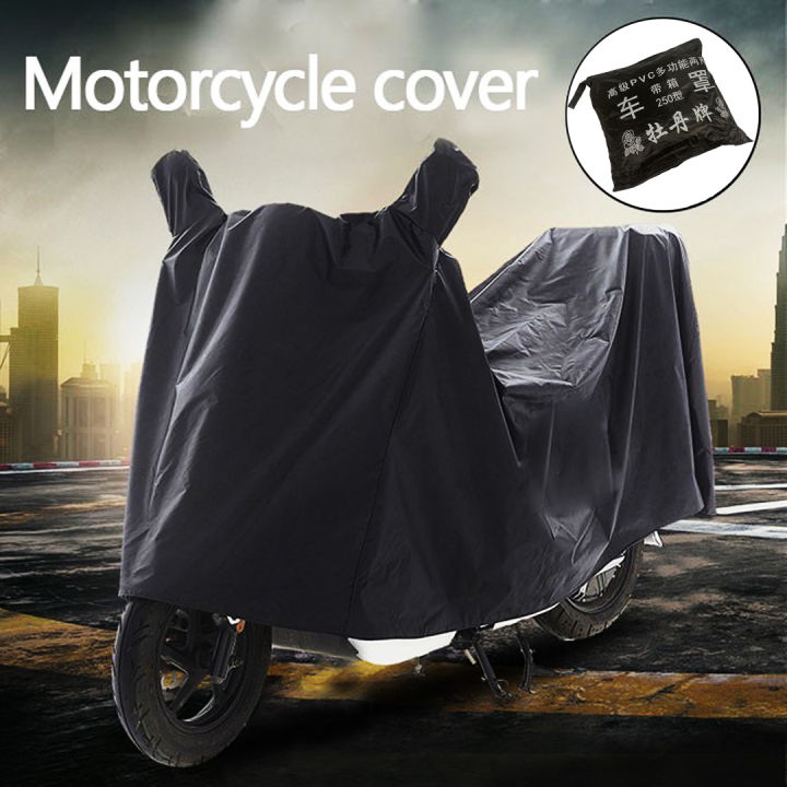 Waterproof Motorcycle Cover Motor Cover Rain and Dust UV Cover ...