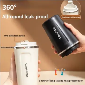 380ml/510ml Insulated Coffee Mug Stainless Steel Vacuum Travel Mug  Leakproof Portable Coffee Cup with Lid