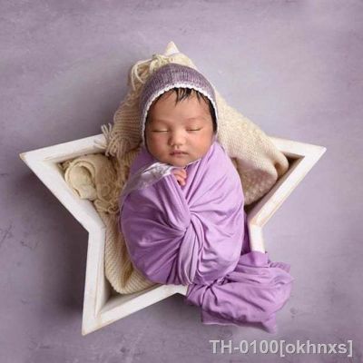 ₪ okhnxs Adereços de fotografia para recém-nascido bebê posando travesseiro chapéu bonito feijões coloridos lua estrelas fotografia presentes infantis