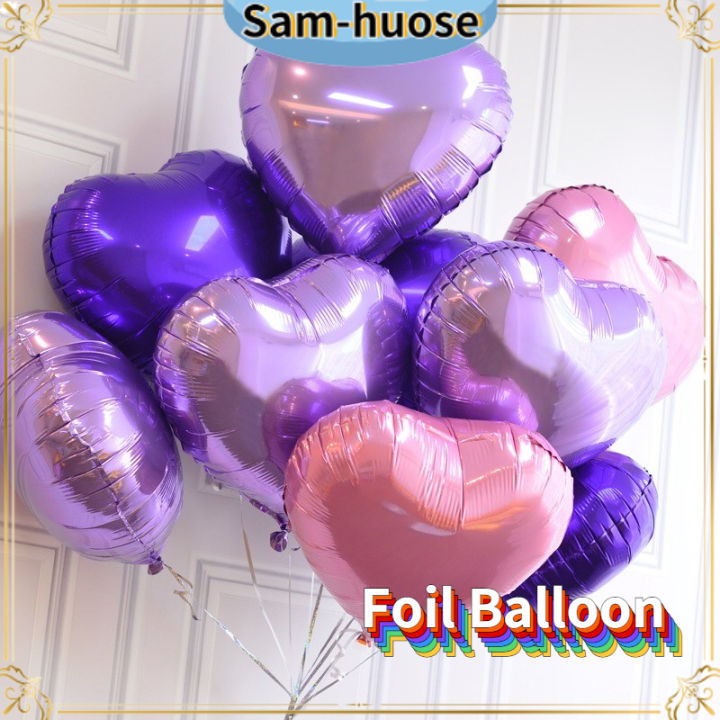 18 Inch Five Star Heart Shape Aluminum Foil Balloons Inflatable