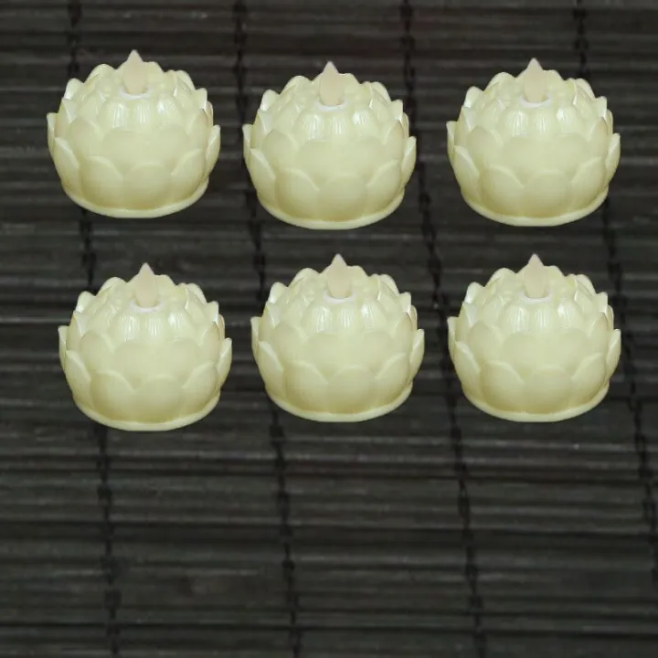 LED Lotus Candles For Church,Battery Votive Swing Candle Light Flower