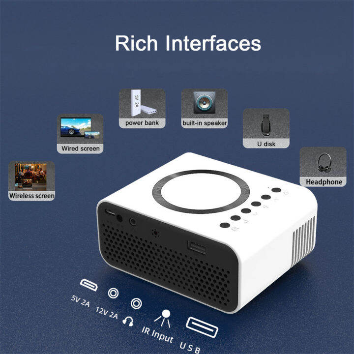 YT300 LED Mobile Video Mini Projector Home Theater Media Player Kids