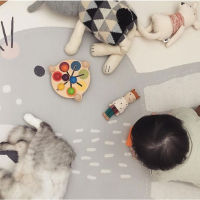 Play Mat Rabbit Cute Kids Newborn Baby Infant Crawling Blanket Cotton Round Floor Carpet Rugs Mat Photography Props for Children