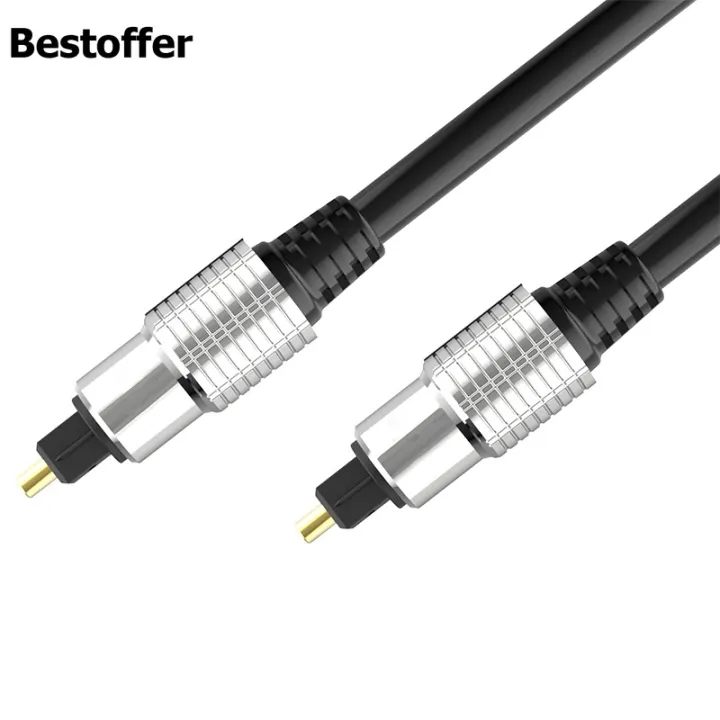 Toslink Coaxial Cable Digital Optical Audio Cable Male for Amplifiers