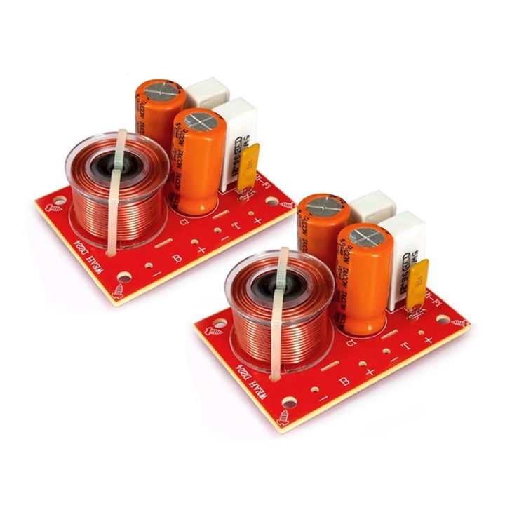 2Pcs 2 Way 80W Diy Speaker Filter Circuit Treble Bass Frequency Divider