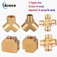 1/8 1/4 1/2 3/4 BSP Female Male Thread Tee/Cross/Square Type Reducing Copper Butt joint Adapter Adapter Coupler Brass Fittings