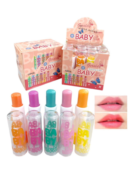 Geraldy Baby Lip Balm - Gentle Care for Your Little One's Lips 1 box 12 ...