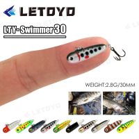 【DT】hot！ LETOYO 2.8g 30mm Sinking With Tungsten Beads Fishing Bait Trout Salmon Freshwater Stream Wobbler