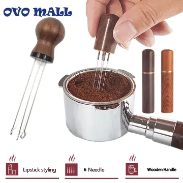 Espresso Coffee Stirrer Needle Stainless Steel Powder Disperser with  Magnetic Holder WDT Distributor Leveler Tool Accessories