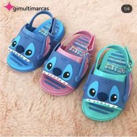 2023 New Childrens Sandals and Slippers Stitch Boys and Girls Summer Jelly Shoes Thick Sole Waterproof Beach Shoes