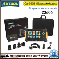 AUTOOL CS606 รถ OBD2 เครื่องสแกนเนอร์เครื่องมือวินิจฉัย OBDII สำหรับ 21 รีเซ็ตเครื่องยนต์ ABS SRS SAS EPB DPF หัวโคมไฟรหัสอ่านเครื่องมือสแกน