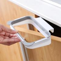 Hanging Waste Bins Home Portable Plastic Garbage Bag Holder Cupboard Stand Trash Can Storage Hang Holder Cleaning Accessories