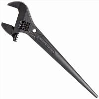 Klein Tools 3239 Adjustable Spud Wrench, 16-Inch Length, 1-5/8 Wrench Opening, Fits Heavy Nuts and Bolts up to 1-Inch, Tethering