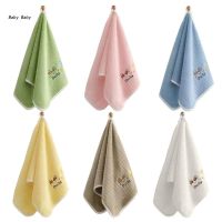 ✓▦ Q81A Baby Coral-Velvet Wiping Towel Cartoon Duck Hanging Handkerchief Strong Absorbent Hand Cloth for Newborn Infants Toddler