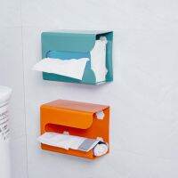 Tissue Box Waterproof Tissue Case Compact Convenient Fashion Wall Mount Facial Tissue Cover Organizer