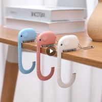 Portable Hook Travel Plastic Bag Elephant Hook For Hanging Decorative Table Purse Bag Hooks Wall Hanger Holder Handbag Hanger