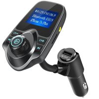 T10 Bluetooth FM Transmitter Car Kit แฮนด์ฟรีรถยนต์เครื่องเล่น MP3 เครื่องชาร์จ USB A2DP