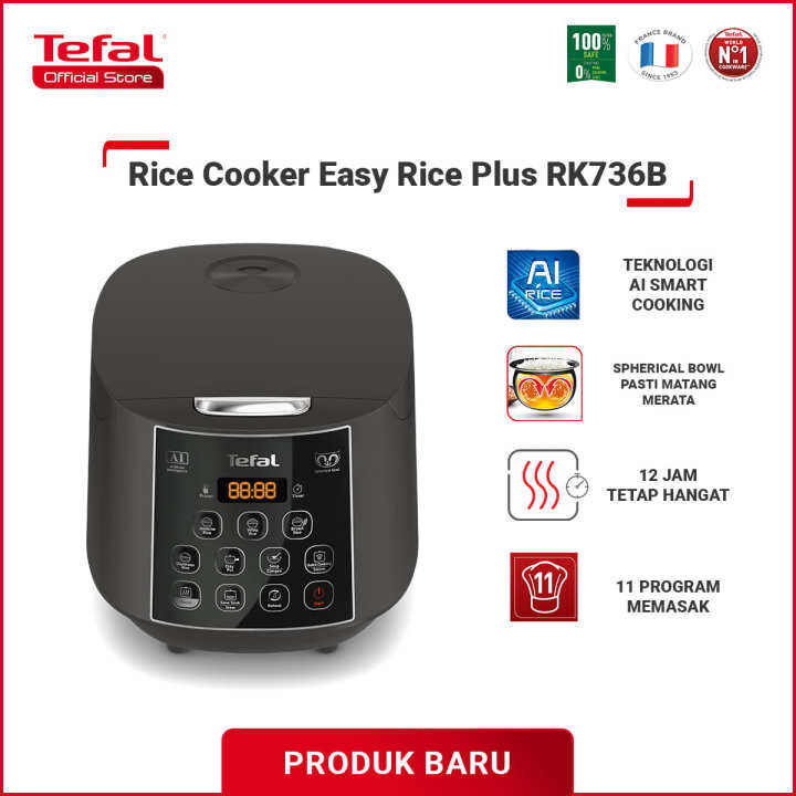 Tefal Rice Cooker Easy Rice Plus RK736B Lazada Indonesia