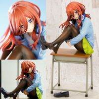 Figure The Quintessential Quintuplets Miku (Classroom Desk Ver.) 19cm JK Miku Nakano 5Toubun No Hanayome Series School Uniform Packed in Box Model KANAGUSA โมเดล นิเมชั่น เจ้าสาวผมเป็นแฝดห้า เล่ม