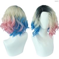 ? วิกผม cos TV anime Wednesday cos wig in ni DE Sinclair gradient color synthetic wigs