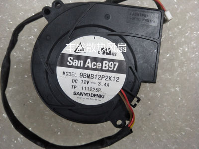 high air flow blower sanyo 9.7CM 9BMB12P2K12 9733 12V 3.4A cooling fan