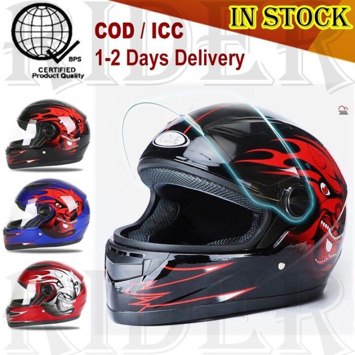 Helmet 78 【COD】RIDER Adult Full Face Helmet for Motorcycle Helmet