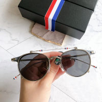 Thom Retro Round Titanium Eyeglasses Frame Men Women Full Rim Glasses with Clip on Sunglasses Optical Prescription Eyewear 814