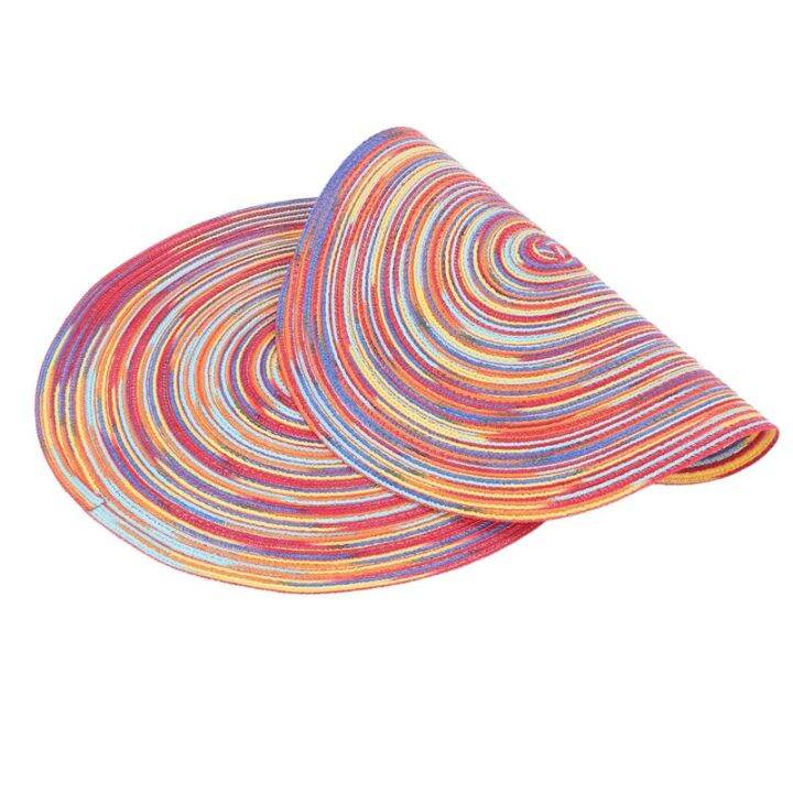 braided-colorful-round-place-mats-for-kitchen-dining-table-runner-heat-insulation-non-slip-washable-placemats-set-of-12