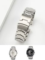 Solid fine steel strap substitute Casio 524 EDIFICE series 5051 notched watch chain EF-524D-7AV