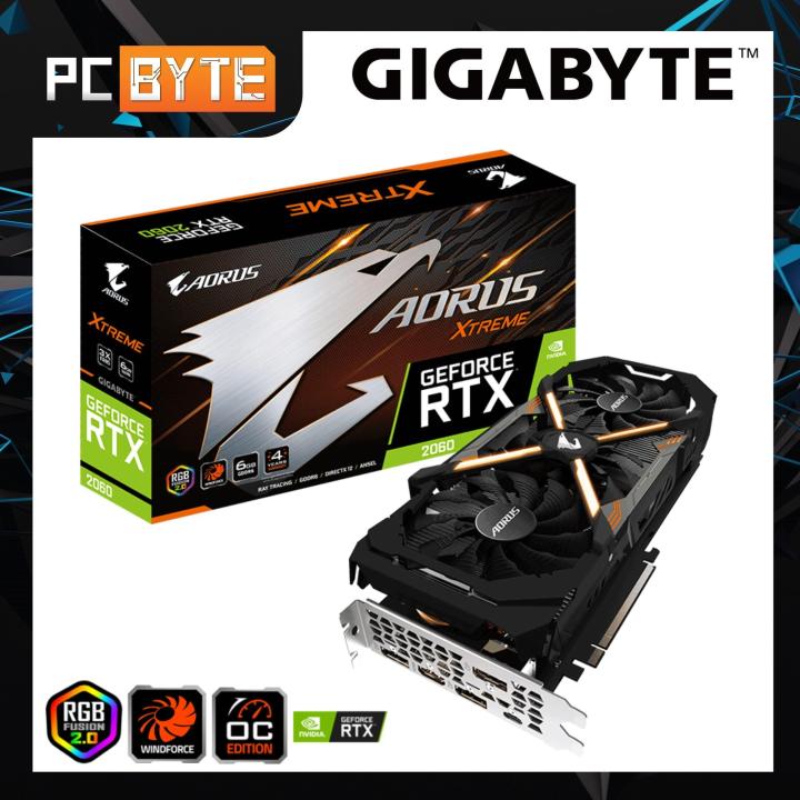 Gigabyte GeForce RTX AORUS Xtreme 6GB GDDR6 Graphic Card (GV-N2060AORUS X-6GC) | Lazada