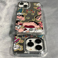 【COD】❤️จัดส่งทันที❤️เคสไอโฟน11121314 Pro max กระจกเงา Cute Crayon-Shinchan Mirror Case For 11,12,13,12PM,13PM,14PM