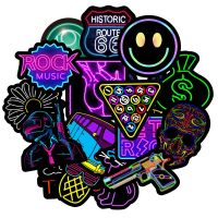 10/30/50PCS New Neon Graffiti Stickers Car Water Cup Laptop Computer Waterproof Stickers Wholesale