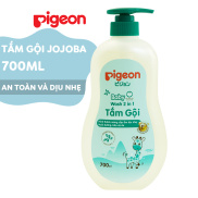 Tắm gội dịu nhẹ Pigeon Hương Jojoba 700ml MẪU MỚI