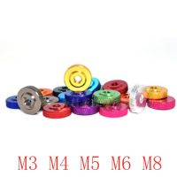 5-10pcs/lot M3 M4 m5 m6 m8 Anodized Aluminum Knurled small Step Hand Thumb Nut for FPV RC Models Nails Screws Fasteners