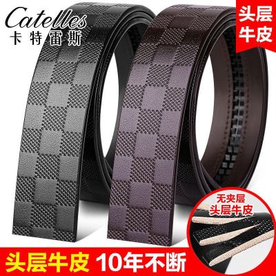 Carter les without agio belt with man body automatic belt buckle belts really head layer cowhide decoration trousers