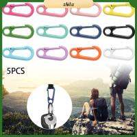 SHILU 5pcs คุณภาพสูง ตะขอโลหะผสมสังกะสี ประตูชุบ Spring Buckles Bag Belt Buckle Carabiner Purses Handbags Snap Clasp Clip