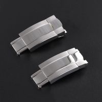 16mmX9mm Solid Stainless Steel Folding Buckle for Rolex Submariner Oysterflex Daytona GMT Watch Band Strap Deployment Clasp