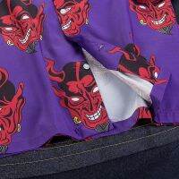 Devil Print R Hip Hop Shirt Men 2020 Summer Hwaiian Shirt