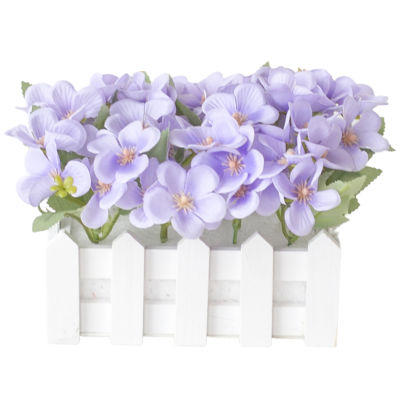 Sanwood®กระถางดอกไม้ประดิษฐ์ยุโรปเครื่องประดับมีสไตล์ไม่มี Need Fade-น้อยกว่าดอกไม้ปลอมหม้อตกแต่งบ้าน