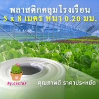 พลาสติกคลุมโรงเรือน กว้าง5x8เมตร หนา200ไมครอน