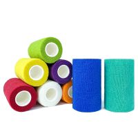 【LZ】 1roll 2.5/5/7.5/10cmx4.6m Non Woven Elastic Self Adhesive Bandage Cohesive Bandage for Sports Fixing Finger Wrist Leg